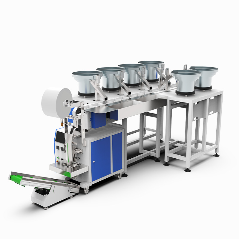 Hardware counting and packaging machine