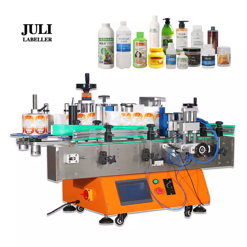 Automatic Round Bottle Labeling Machine | High-Precision ±0.5mm Label Applicator