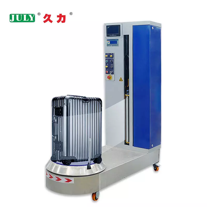 Automatic Luggage Wrapping Machine | Anti-Scratch Suitcase Wrapper For Airport & Logistics Station