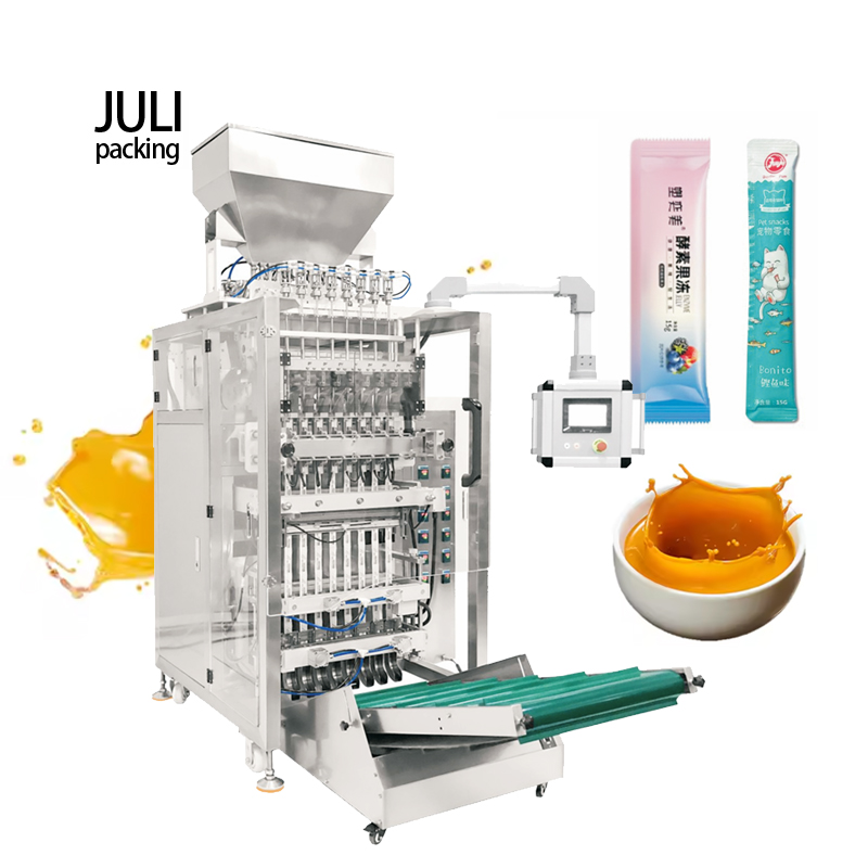Multi-lane 3 side sealing liquid paste packing machine