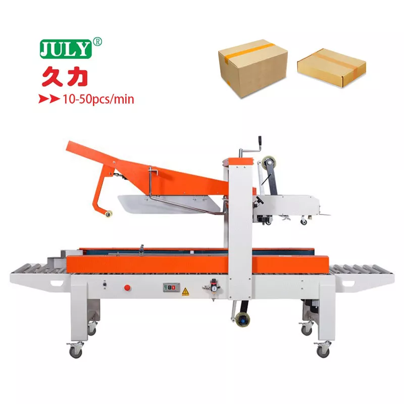 Lid Folding Tape Box Sealing Machine