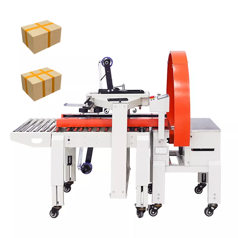 Carton winding and sealing machine