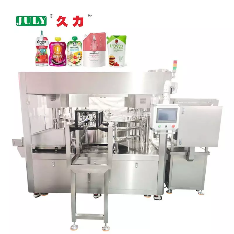 Automatic Spout Pouch Filling Machine